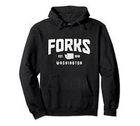 Forks Washington Est. Carte de l'État de 1945 Vintage Pride Sweat à Capuche