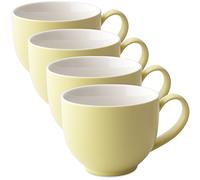 FORLIFE Tea/Coffee cup with Handle (Set of 4), Lemon Grass, 10 oz/298ml by FORLIFE