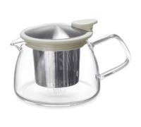 Stomocur Théière en verre Forlife avec passoire – Blanc 400/430 ml