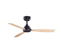Forlight 3 Flügel 100cm Deckenventilator Metallic Schwarz, Helles Holz Ventilatore da soffitto a 3 pale da 100 cm nero metallizzato, legno chiaro Light