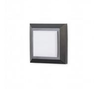 Forlight Applique Extérieure Ip65 Grove Diffuser Square Led 2W 4000K Noir 172Lm