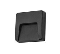 Forlight Applique Extérieure Ip65 Grove Opaque Square Led 2.6W 4000K Noir 89Lm