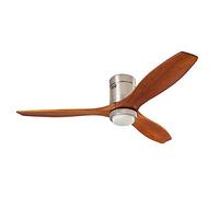 Forlight LEDs C4 Ventilateur du Plafond Ip20 Stem 299Mm LED 15W Blanc Chaud - 3000K Nickel Satiné Bois 71