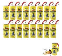 Forlush 16 Pcs PièGes à Insectes, Rouleaux Attrape Mouche Collant, Piege Rouleaux De Papier, Non Toxique Et Respectueux De l'environnement pour Attraper Les Mouches, Les Mites Et Les Insectes, Etc