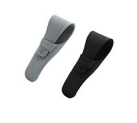 Forlush 2 PièCes éTui de Rasoir, Rasoir en Silicone Portable Étui, pour Un Usage Quotidien Lors de Voyages D'Affaires ou D'AgréMent (Noir, Gris Nordique)