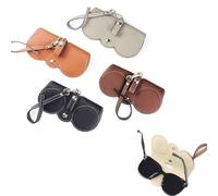 Forlush 4 Pièces éTuis à Lunettes, Etuis Lunettes Souple, Pochettes à Lunettes, Cuir éTui à Lunettes de Voyage, pour Transporter Vos Lunettes Lorsque Vous Sortez