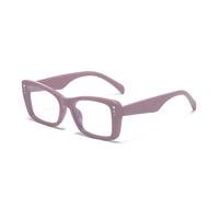 FORLUZ Lunettes de soleil de luxe vintage pour femmes, verres teintés en diamant, UV400, tendance, dégradé, pour hommes (C9 violet transparent)