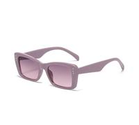 FORLUZ Lunettes de soleil de luxe vintage pour femmes, verres teintés en diamant, UV400, tendance, dégradé, pour hommes (C3 violet)