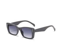 FORLUZ Lunettes de soleil de luxe vintage pour femmes, verres teintés en diamant, UV400, tendance, dégradé, pour hommes (C2 Gris Gris)