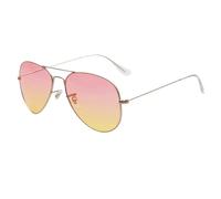 FORLUZ Lunettes de soleil tendance pour femmes et hommes, verres miroir dégradés vintage (n° 24)