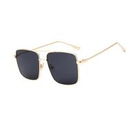 FORLUZ Lunettes de soleil vintage pour femmes et hommes, monture en métal, marron, gris, sexy, UV400 (comme sur la photo)