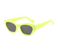 FORLUZ Lunettes de soleil vintage pour femmes, petites, mode, vert clair, rétro, œil de chat, UV400 (vert)