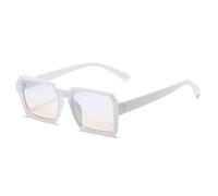 FORLUZ Lunettes de soleil vintage pour femmes, tendance, orange, marron, pour hommes, verres UV400 (C9, blanc, bleu, rose)