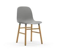 Form Chaise de Salle à Manger Gris/Chêne