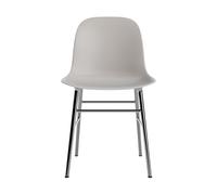 Form Chaise de Salle à Manger Gris/ Chrome