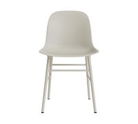 Form Chaise de Salle à Manger Gris clair/Acier