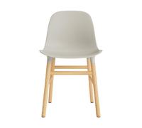 Form Chaise de Salle à Manger Gris clair/Chêne