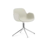 Form Chaise de Table à Manger avec Accoudoirs et Pivotant Aluminium/ Main Line Flax MLF20