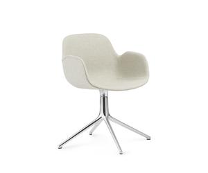 Form Chaise de Table à Manger avec Accoudoirs et Pivotant Aluminium/ Main Line Flax MLF20