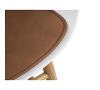 Form Coussin de Siège en Cuir Brandy