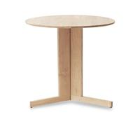 Form & Refine Table à manger Trefoil Ø75 cm Chêne blanc