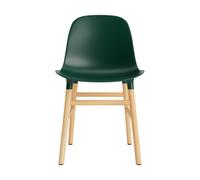 Normann Copenhagen Chaise Form green. pieds en chêne