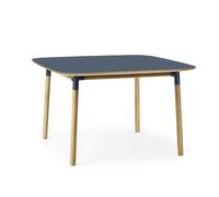 Form Table de Salle à Manger 120 x 120 cm Bleu/Chêne