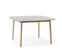 Form Table de Salle à Manger 120 x 120 cm Gris/Chêne