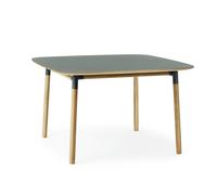 Form Table de Salle à Manger 120 x 120 cm Vert/Chêne