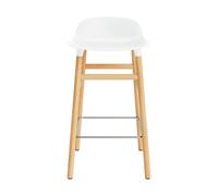 Form Tabouret de Bar H65 cm Blanc/ Chêne