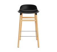 Normann Copenhagen Chaise de bar Form Chair Pieds en chêne noir