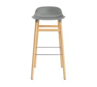 Form Tabouret de Bar H75 cm Gris/Chêne