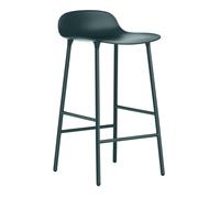 Normann Copenhagen Form - Tabouret de bar piètement aciér 65 vert piètement aciér