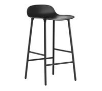 Normann Copenhagen Form Tabouret de Bar H65 cm Noir/ Acier Noir