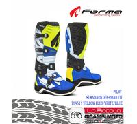 Forma Botte Pilot 789811 MX Hors Route Fit Enduro Quad Tout Terrain Mis 44