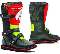 FORMA - Bottes moto Trial enfant et junior ROCK BLACK/ RED/ YELLOW FLUO T38