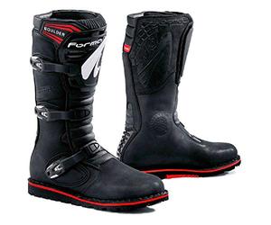 Forma FORC3809944 Bottes Moto Trial Boulder Homologuée CE, Noir, Taille 44