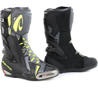Forma Phantom Bottes de moto, noir/gris/jaune, Taille 45