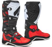 Forma Pilot Motocross Bottes, noir-blanc-rouge, taille 45 pour homme