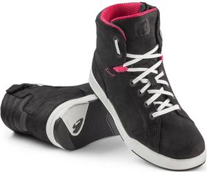 Forma Swift X Fit Dry Chaussures moto pour femmes, Noir/Blanc, Taille 40