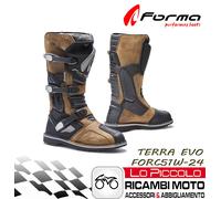 Forma Terra Evo Botte Haut Marron Moto Off Road Atv Quad Mesure 38