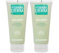Formaderm - Argiladerm 100 ml Gel Massage à l'Argile Verte, Huiles Essentielles, Extraits de Plantes - Effet Froid Chaud Immédiat - Soulage les Douleurs Articulaires et Musculaires (Lot de 2)