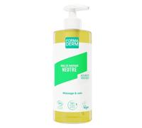 Formaderm - Huile de massage neutre - Sans Parfum - Huile de Massage Bio et Vegan - 100% Naturelle - Huile d'Amande Douce et de Pépin de Raisin - Fabrication Française - Flacon Pompe 500ml