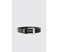 Formal Belt With Metal Buckle homme - noir - M, noir