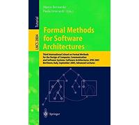 Formal Methods For Software Architectures