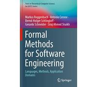 Formal Methods for Software Engineering: Languages, Methods, Application Domains