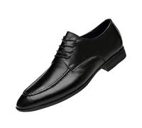 Formal Oxford Shoes for Men Genuine Leather Lace-up Wingtip Rubber Sole Slip-Resistant Business and Office Dress Shoes for Work(46 EU)