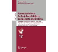 Formal Techniques For Distributed Objects, Components, And Systems