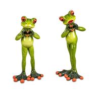 Formano 717290 Couple De Grenouilles Debout, Pierre Artificielle, 16cm, Brillant
