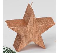 Formano Bougie décorative en forme d'étoile Cuivre 10 cm